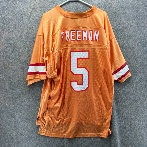 Josh Freeman Tampa Bay Buccaneers Jersey Men Large Orange #5 Reebok Vintage - Picture 2 of 12